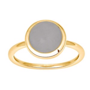 Nordahl Jewellery - SWEETS52 ring i forgyldt sølv m. grå månesten 129 007-3